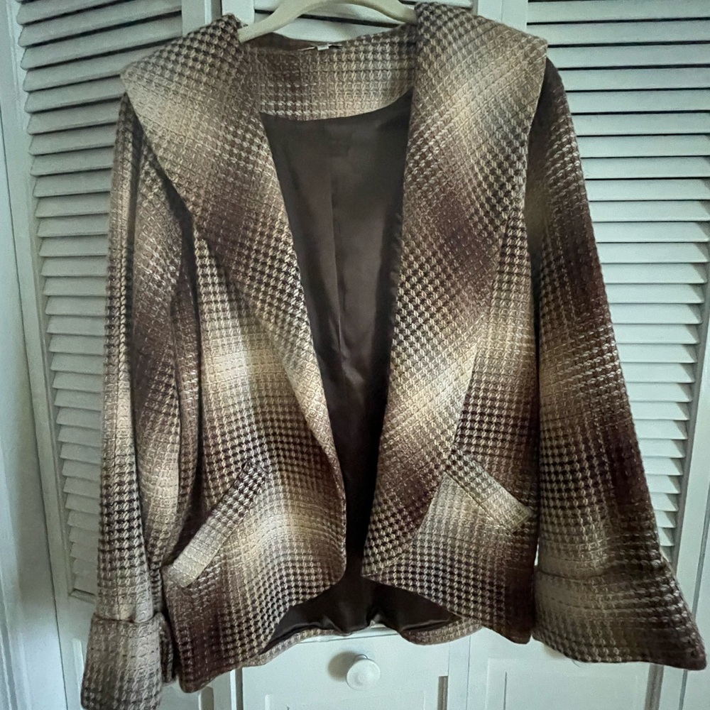 Love Culture Brown Plaid Jacket